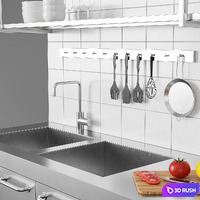 Restaurants Kitchen 2 3D Model Vray, Corona