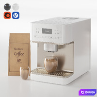 Miele Coffee Machine V01 3D Model Vray, Corona