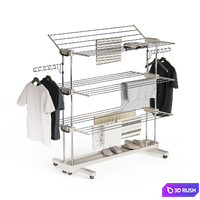 Clothes dryer with filling 3D Model Vray, Corona