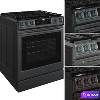 Samsung kitchen appliance Set01 3D Model Corona