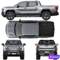 GMC Sierra EV 2024 3D Model Corona