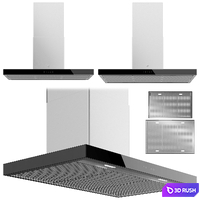 V-ZUG AiroClearIsland V6000-AiroClearWall V6000 hoods 3D Model Vray, Corona