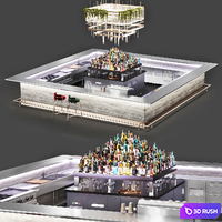 Cocktail Bar 3D Model Vray, Corona