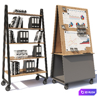 Office set 3D Model Vray, Corona
