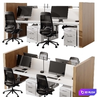 Workplace 19 3D Model Corona