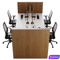 Workplace 19 3D Model Corona