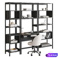 Jordi Workplace West Elm 3D Model Vray, Corona
