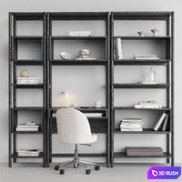Jordi Workplace West Elm 3D Model Vray, Corona
