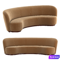 COPENHAGEN SOFA 3D Model Vray, Corona