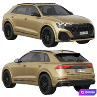 Audi Q8 2024 3D Model Corona