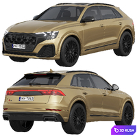Audi Q8 2024 3D Model Corona
