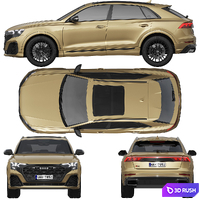 Audi Q8 2024 3D Model Corona