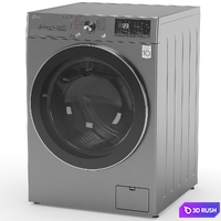LG Washing machine F4V5RGP2T 3D Model Vray, Corona