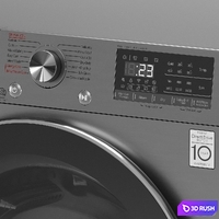 LG Washing machine F4V5RGP2T 3D Model Vray, Corona