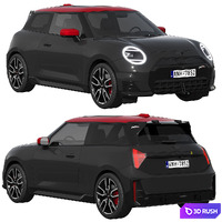 Mini Cooper SE JCW Trim 2024 3D Model Corona