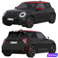 Mini Cooper SE JCW Trim 2024 3D Model Corona