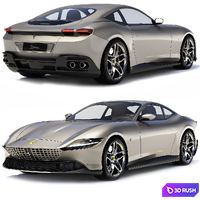 Ferrari Rome 2020 3D Model Vray