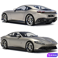 Ferrari Rome 2020 3D Model Vray