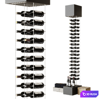 Wine rack 3D Model Corona