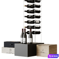 Wine rack 3D Model Corona
