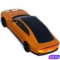 Dodge Charger Daytona 4-door 2024 3D Model Corona