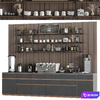 Equipment 7 For Barista 3D Model Vray, Corona