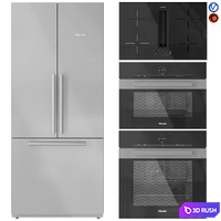 Miele Appliance Collection Set 02 3D Model Vray, Corona