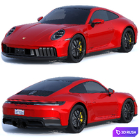 Porsche 911 Carrera 4 GTS 2025 3D Model Corona