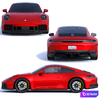 Porsche 911 Carrera 4 GTS 2025 3D Model Corona