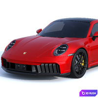 Porsche 911 Carrera 4 GTS 2025 3D Model Corona
