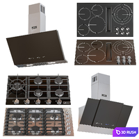 Jennair&amp; Kaiser Appliance Set 3D Model Corona