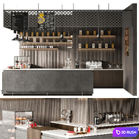 CAFE BAR NO23 3D Model Vray, Corona
