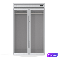 KUZZMAN CRISTAL 6 Refrigerator for fur and cashmere with glass doors 3D Model Corona