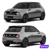 Honda e Advance 3D Model Corona