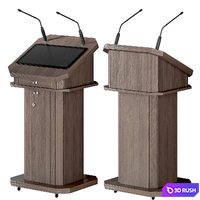 Interactive rostrum of the speaker "Athena" 3D Model Vray, Corona