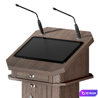Interactive rostrum of the speaker "Athena" 3D Model Vray, Corona