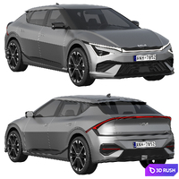 Kia EV6 GT-Line 2025 3D Model Corona