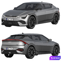 Kia EV6 GT-Line 2025 3D Model Corona