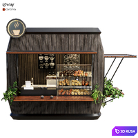 Cafe 16 3D Model Vray, Corona