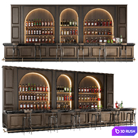 Bar No29 3D Model Vray, Corona
