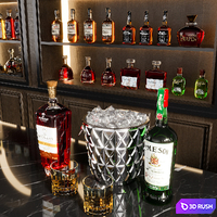 Bar No29 3D Model Vray, Corona