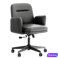 Branch Upholstered Soft Side Chair 02 3D Model Corona
