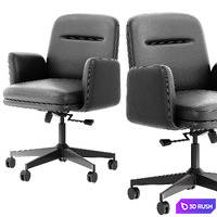 Branch Upholstered Soft Side Chair 02 3D Model Corona