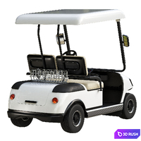 ECAR LT-A2DSP 2 Seat Golf Cart 3D Model Vray, Corona