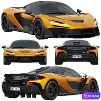 Mclaren W1 2025 3D Model Corona