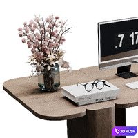 Workplace - office furniture 65 3D Model Vray, Corona