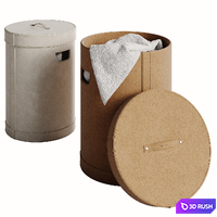 Sahla Laundry Bin by Blomus 3D Model Vray, Corona