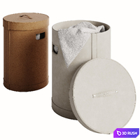 Sahla Laundry Bin by Blomus 3D Model Vray, Corona