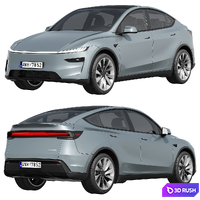 Tesla Model Y 2025 3D Model Corona