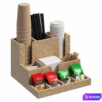 Organizer with tea for cafe, coffee shop 3D Model Corona